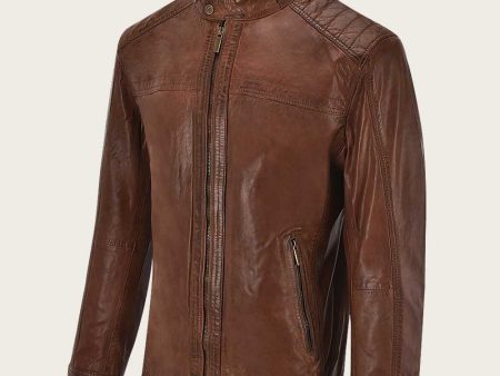 Cognac ovine jacket Cheap