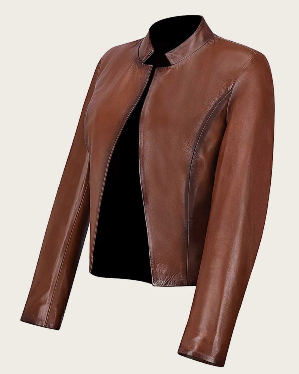 Brown short jacket For Sale