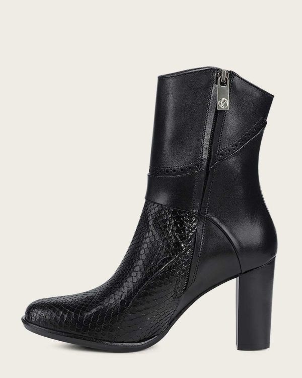 Ankle black python bootie Online