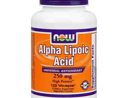 Alpha Lipoic Acid 250mg, ALA 120 Caps, NOW Foods Online now