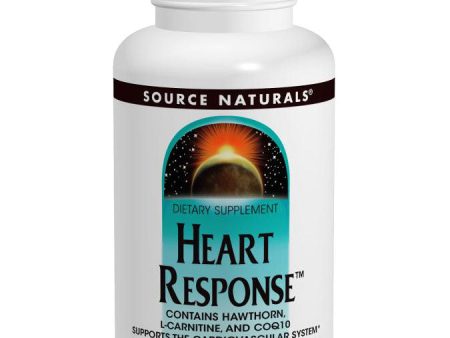 Heart Response, With Hawthorn, L-Carnitine, and CoQ10, 30 Tablets, Source Naturals Cheap