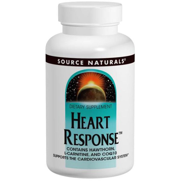 Heart Response, With Hawthorn, L-Carnitine, and CoQ10, 30 Tablets, Source Naturals Cheap