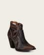 Ankle perforated brown bootie Online Sale