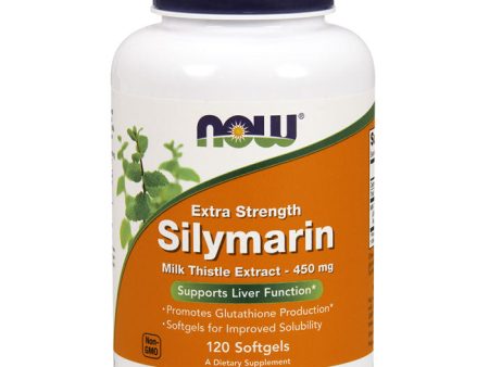 Silymarin Milk Thistle Extract 450 mg, Extra Strength, 120 Softgels, NOW Foods Online