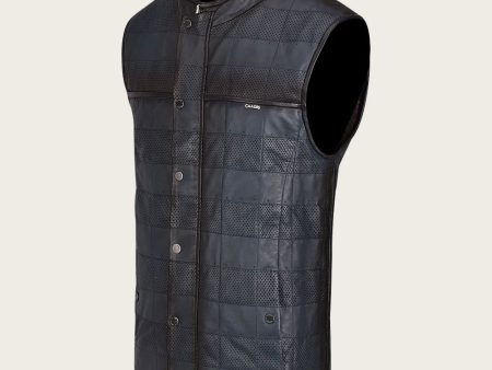 Blue revesible vest Online now