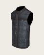 Blue revesible vest Online now