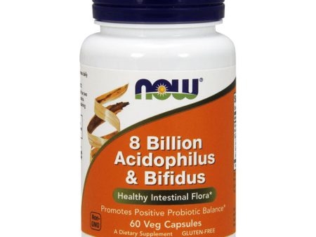 Acidophilus & Bifidus 8 Billion, 60 Veg Capsules, NOW Foods Sale