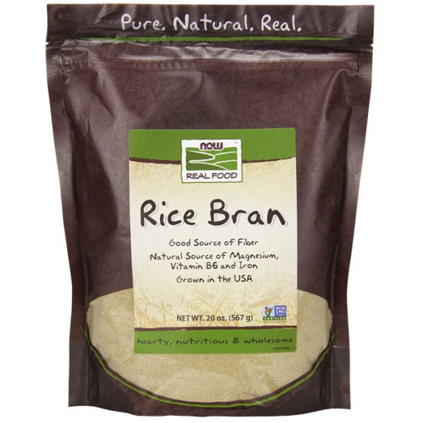 Rice Bran, 20 oz, NOW Foods For Sale