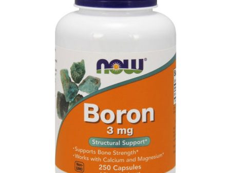 Boron 3mg 250 Caps, NOW Foods For Sale