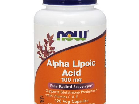 Alpha Lipoic Acid 100 mg, 120 Vcaps, NOW Foods Cheap