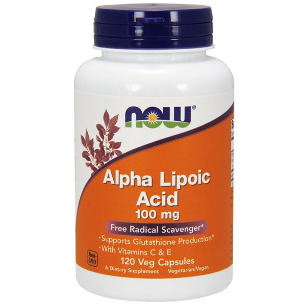 Alpha Lipoic Acid 100 mg, 120 Vcaps, NOW Foods Cheap