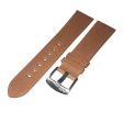 22mm Soft Brown Genuine Italian Leather Watch Strap by Arctos-Elite Germany. Surgical Steel Buckle. Online now