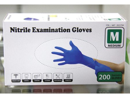 Nitrile Examination Gloves, Medium, 200 ct Online