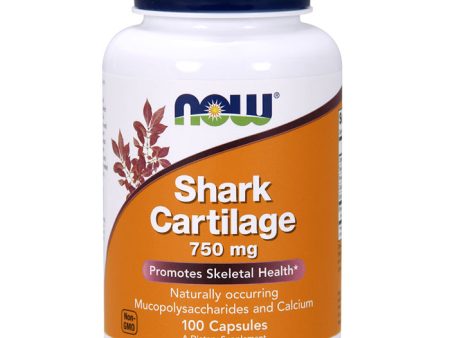 Shark Cartilage 750mg Freeze Dried 100 Caps, NOW Foods Supply