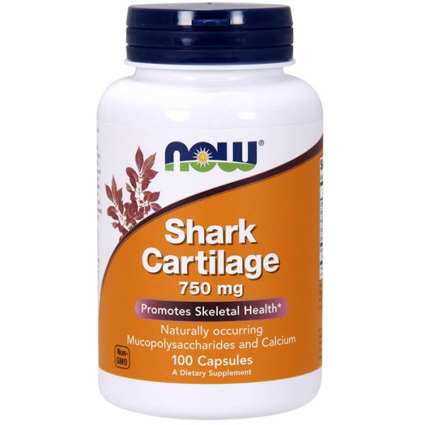 Shark Cartilage 750mg Freeze Dried 100 Caps, NOW Foods Supply