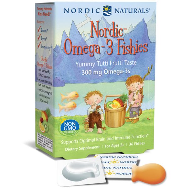 Nordic Omega-3 Fishies for Kids, Yummy Chewable Fish Oil, 36 Gummies, Nordic Naturals Hot on Sale