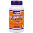 Astaxanthin 4 mg, 90 Softgels, NOW Foods Online Sale