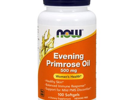 Evening Primrose Oil 500mg 100 Softgels, NOW Foods Online now