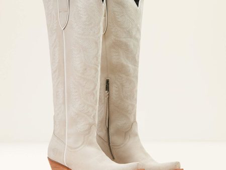 The Laramie Stretch Fit Boot in Ivory For Discount