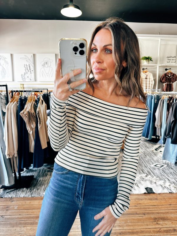 Blink Stripe Off Shoulder Hot on Sale