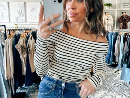 Blink Stripe Off Shoulder Hot on Sale