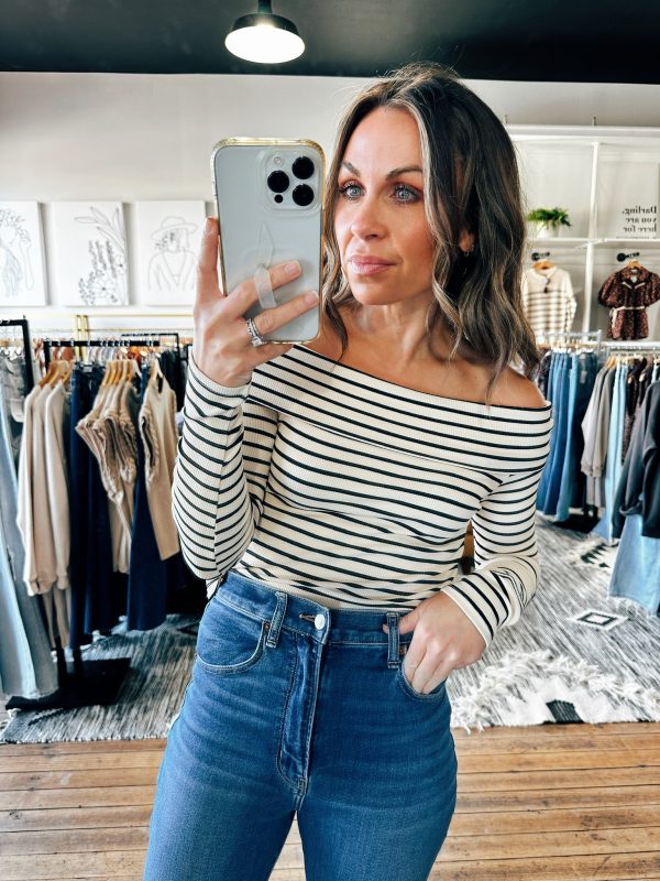 Blink Stripe Off Shoulder Hot on Sale