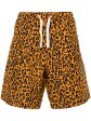 Leopard-Print Poplin Shorts Fashion